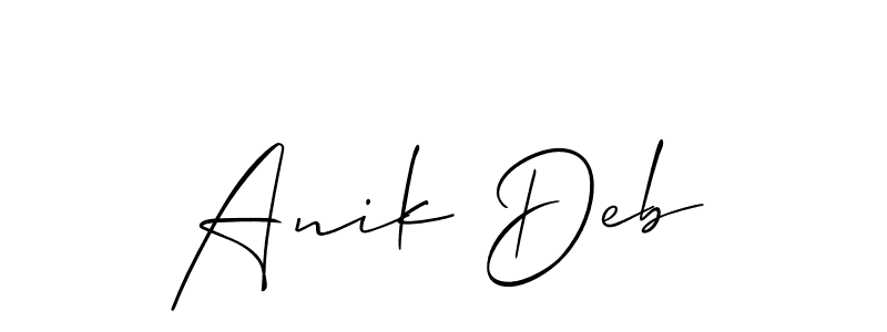 This is the best signature style for the Anik Deb name. Also you like these signature font (Allison_Script). Mix name signature. Anik Deb signature style 2 images and pictures png