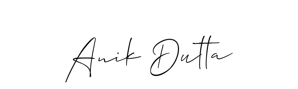 How to Draw Anik Dutta signature style? Allison_Script is a latest design signature styles for name Anik Dutta. Anik Dutta signature style 2 images and pictures png