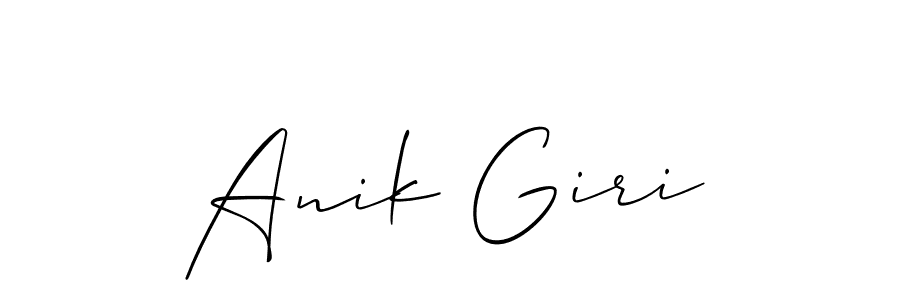 Anik Giri stylish signature style. Best Handwritten Sign (Allison_Script) for my name. Handwritten Signature Collection Ideas for my name Anik Giri. Anik Giri signature style 2 images and pictures png