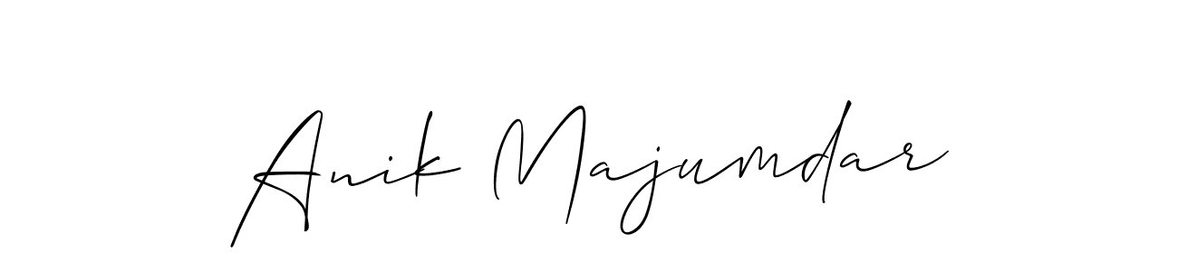 Similarly Allison_Script is the best handwritten signature design. Signature creator online .You can use it as an online autograph creator for name Anik Majumdar. Anik Majumdar signature style 2 images and pictures png