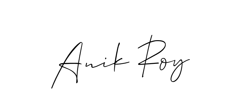 Best and Professional Signature Style for Anik Roy. Allison_Script Best Signature Style Collection. Anik Roy signature style 2 images and pictures png