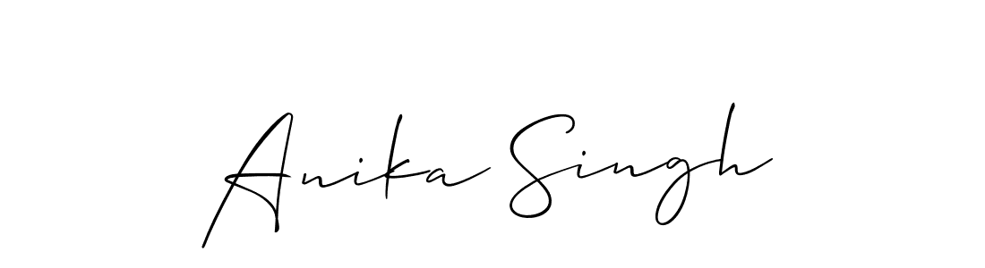 How to make Anika Singh signature? Allison_Script is a professional autograph style. Create handwritten signature for Anika Singh name. Anika Singh signature style 2 images and pictures png