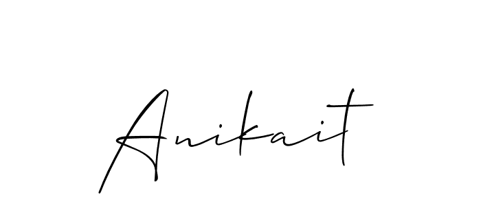 Similarly Allison_Script is the best handwritten signature design. Signature creator online .You can use it as an online autograph creator for name Anikait. Anikait signature style 2 images and pictures png