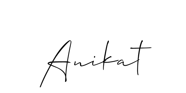 You can use this online signature creator to create a handwritten signature for the name Anikat. This is the best online autograph maker. Anikat signature style 2 images and pictures png