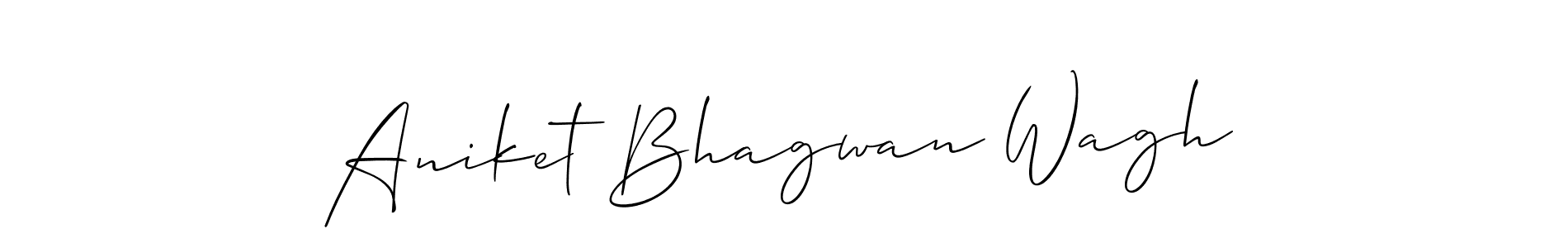 Aniket Bhagwan Wagh stylish signature style. Best Handwritten Sign (Allison_Script) for my name. Handwritten Signature Collection Ideas for my name Aniket Bhagwan Wagh. Aniket Bhagwan Wagh signature style 2 images and pictures png