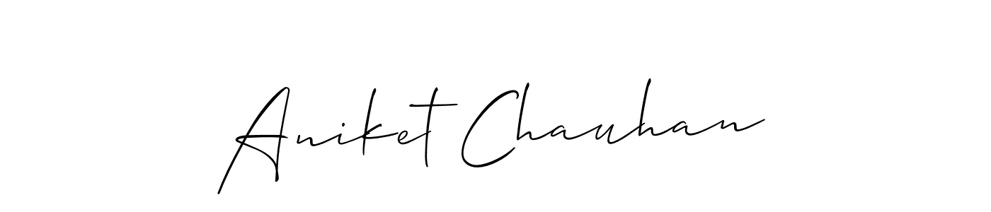 Similarly Allison_Script is the best handwritten signature design. Signature creator online .You can use it as an online autograph creator for name Aniket Chauhan. Aniket Chauhan signature style 2 images and pictures png