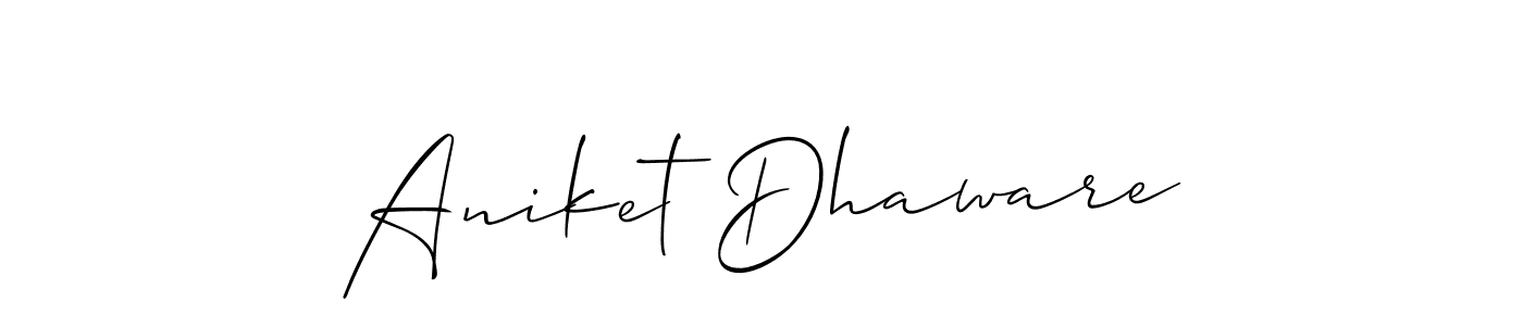Here are the top 10 professional signature styles for the name Aniket Dhaware. These are the best autograph styles you can use for your name. Aniket Dhaware signature style 2 images and pictures png