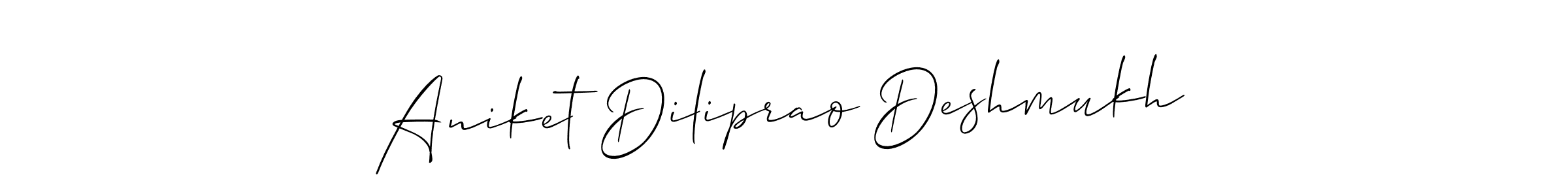 Create a beautiful signature design for name Aniket Diliprao Deshmukh. With this signature (Allison_Script) fonts, you can make a handwritten signature for free. Aniket Diliprao Deshmukh signature style 2 images and pictures png