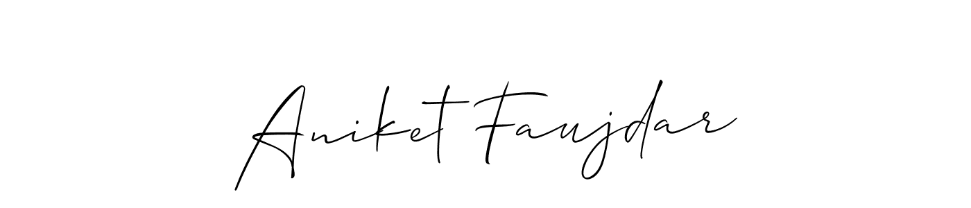 Best and Professional Signature Style for Aniket Faujdar. Allison_Script Best Signature Style Collection. Aniket Faujdar signature style 2 images and pictures png