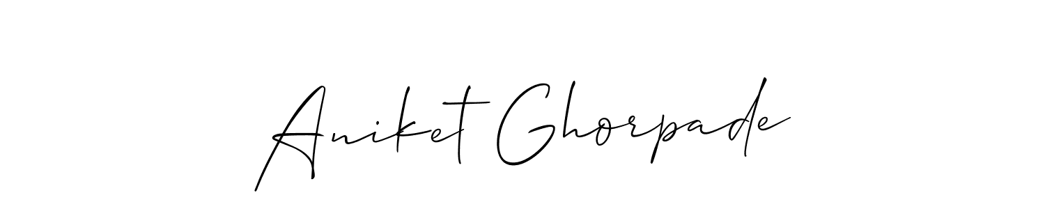 Make a beautiful signature design for name Aniket Ghorpade. Use this online signature maker to create a handwritten signature for free. Aniket Ghorpade signature style 2 images and pictures png