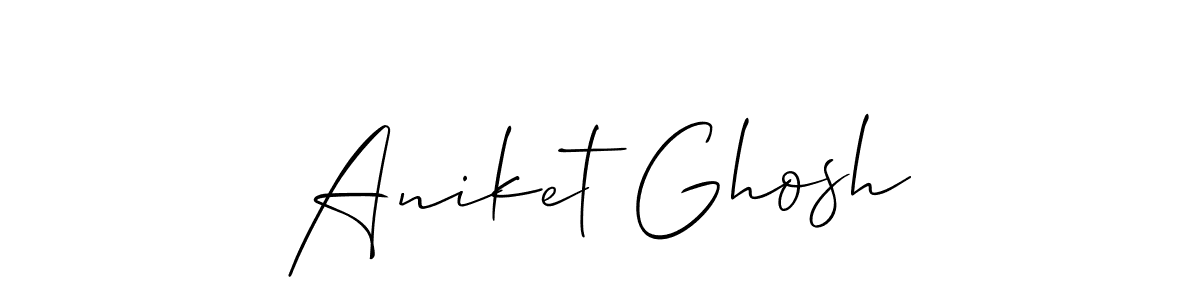 This is the best signature style for the Aniket Ghosh name. Also you like these signature font (Allison_Script). Mix name signature. Aniket Ghosh signature style 2 images and pictures png