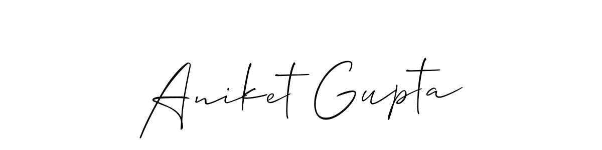 It looks lik you need a new signature style for name Aniket Gupta. Design unique handwritten (Allison_Script) signature with our free signature maker in just a few clicks. Aniket Gupta signature style 2 images and pictures png