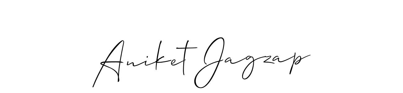 It looks lik you need a new signature style for name Aniket Jagzap. Design unique handwritten (Allison_Script) signature with our free signature maker in just a few clicks. Aniket Jagzap signature style 2 images and pictures png