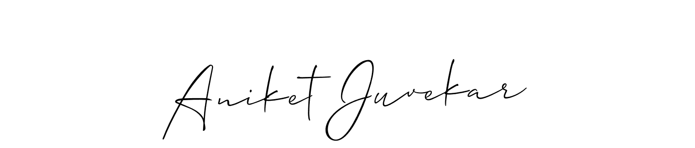 Make a short Aniket Juvekar signature style. Manage your documents anywhere anytime using Allison_Script. Create and add eSignatures, submit forms, share and send files easily. Aniket Juvekar signature style 2 images and pictures png