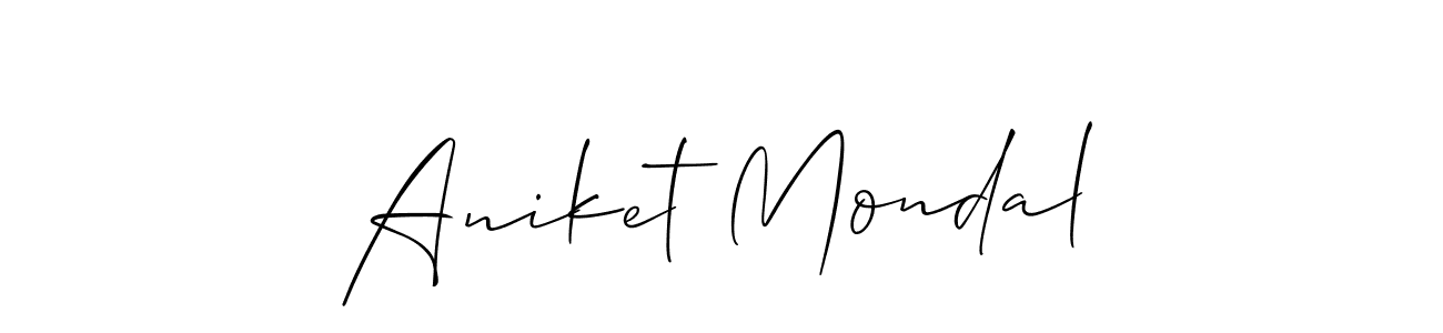 Make a beautiful signature design for name Aniket Mondal. Use this online signature maker to create a handwritten signature for free. Aniket Mondal signature style 2 images and pictures png