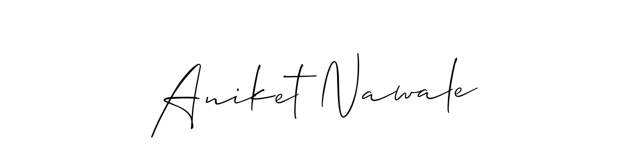 You can use this online signature creator to create a handwritten signature for the name Aniket Nawale. This is the best online autograph maker. Aniket Nawale signature style 2 images and pictures png