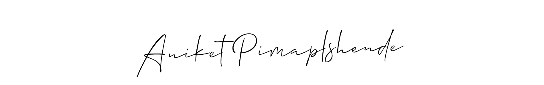 See photos of Aniket Pimaplshende official signature by Spectra . Check more albums & portfolios. Read reviews & check more about Allison_Script font. Aniket Pimaplshende signature style 2 images and pictures png