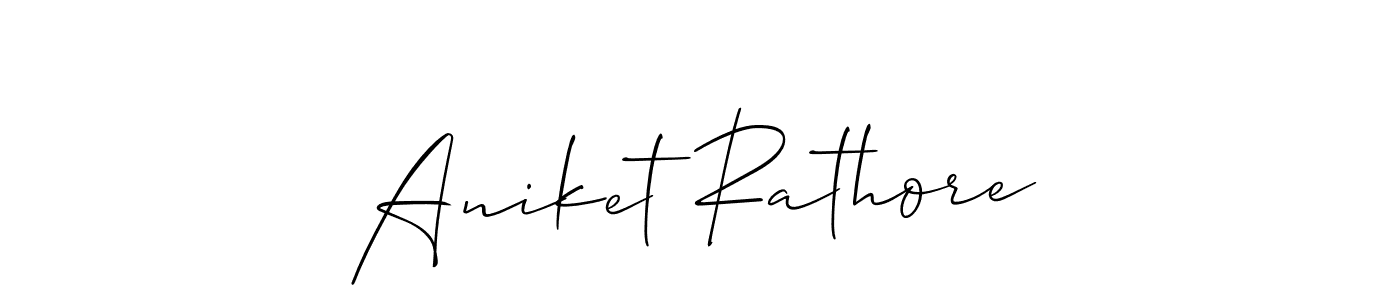 You can use this online signature creator to create a handwritten signature for the name Aniket Rathore. This is the best online autograph maker. Aniket Rathore signature style 2 images and pictures png