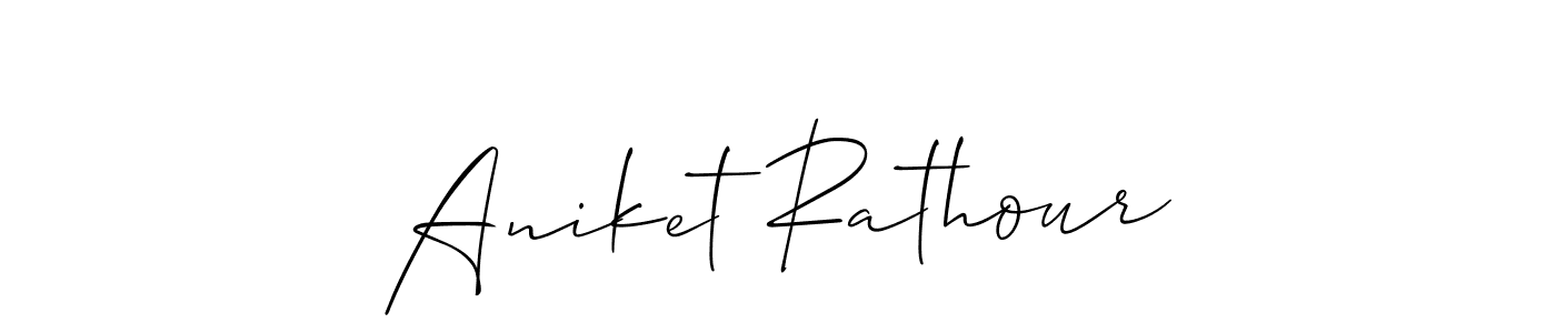 Make a beautiful signature design for name Aniket Rathour. Use this online signature maker to create a handwritten signature for free. Aniket Rathour signature style 2 images and pictures png