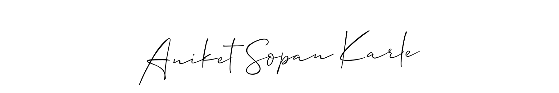 You can use this online signature creator to create a handwritten signature for the name Aniket Sopan Karle. This is the best online autograph maker. Aniket Sopan Karle signature style 2 images and pictures png