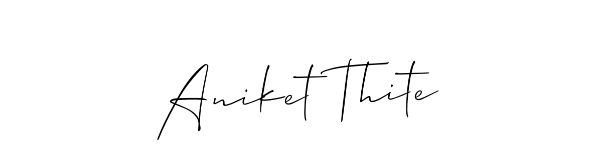 Check out images of Autograph of Aniket Thite name. Actor Aniket Thite Signature Style. Allison_Script is a professional sign style online. Aniket Thite signature style 2 images and pictures png