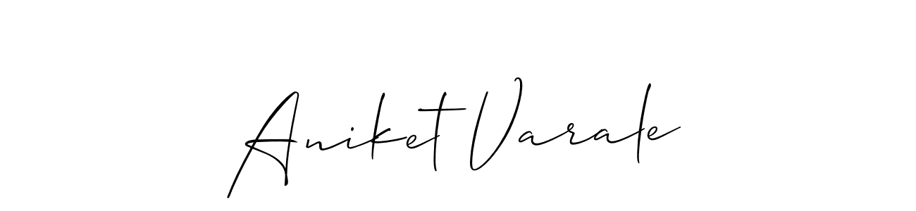 Similarly Allison_Script is the best handwritten signature design. Signature creator online .You can use it as an online autograph creator for name Aniket Varale. Aniket Varale signature style 2 images and pictures png