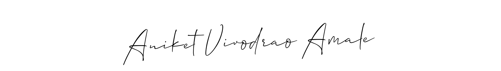 if you are searching for the best signature style for your name Aniket Vivodrao Amale. so please give up your signature search. here we have designed multiple signature styles  using Allison_Script. Aniket Vivodrao Amale signature style 2 images and pictures png