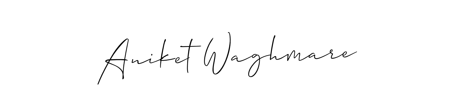 Design your own signature with our free online signature maker. With this signature software, you can create a handwritten (Allison_Script) signature for name Aniket Waghmare. Aniket Waghmare signature style 2 images and pictures png
