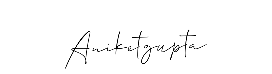 if you are searching for the best signature style for your name Aniketgupta. so please give up your signature search. here we have designed multiple signature styles  using Allison_Script. Aniketgupta signature style 2 images and pictures png