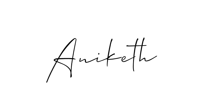 Make a beautiful signature design for name Aniketh. Use this online signature maker to create a handwritten signature for free. Aniketh signature style 2 images and pictures png