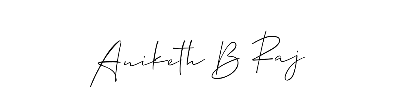 This is the best signature style for the Aniketh B Raj name. Also you like these signature font (Allison_Script). Mix name signature. Aniketh B Raj signature style 2 images and pictures png