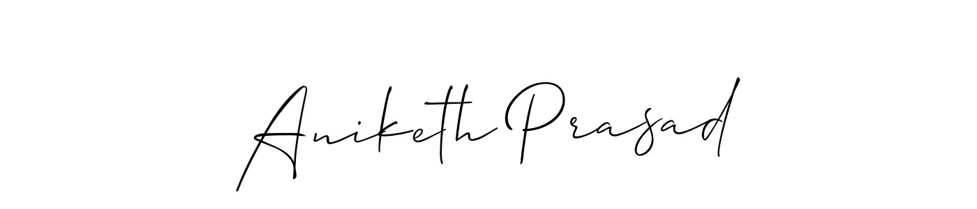 Design your own signature with our free online signature maker. With this signature software, you can create a handwritten (Allison_Script) signature for name Aniketh Prasad. Aniketh Prasad signature style 2 images and pictures png