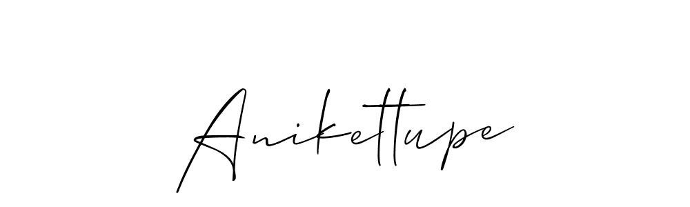 You should practise on your own different ways (Allison_Script) to write your name (Anikettupe) in signature. don't let someone else do it for you. Anikettupe signature style 2 images and pictures png