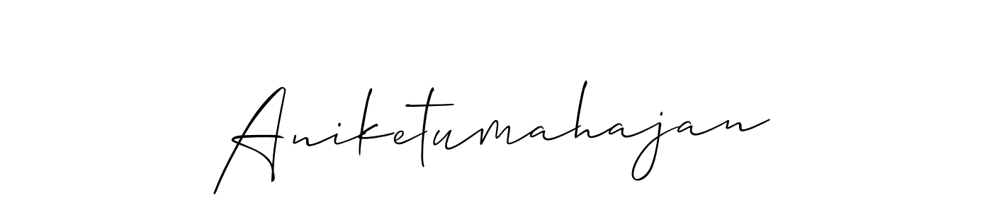 Make a beautiful signature design for name Aniketumahajan. Use this online signature maker to create a handwritten signature for free. Aniketumahajan signature style 2 images and pictures png