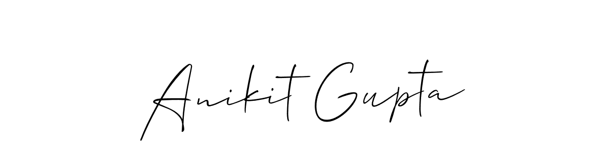 Also You can easily find your signature by using the search form. We will create Anikit Gupta name handwritten signature images for you free of cost using Allison_Script sign style. Anikit Gupta signature style 2 images and pictures png