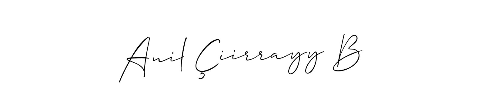 Once you've used our free online signature maker to create your best signature Allison_Script style, it's time to enjoy all of the benefits that Anil Çiirrayy B name signing documents. Anil Çiirrayy B signature style 2 images and pictures png