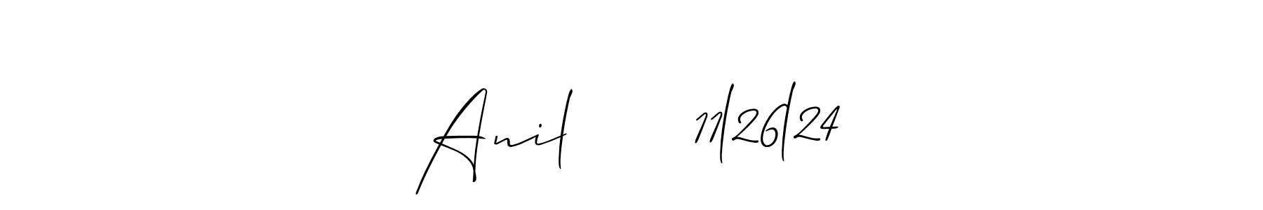 How to Draw Anil      11l26l24 signature style? Allison_Script is a latest design signature styles for name Anil      11l26l24. Anil      11l26l24 signature style 2 images and pictures png