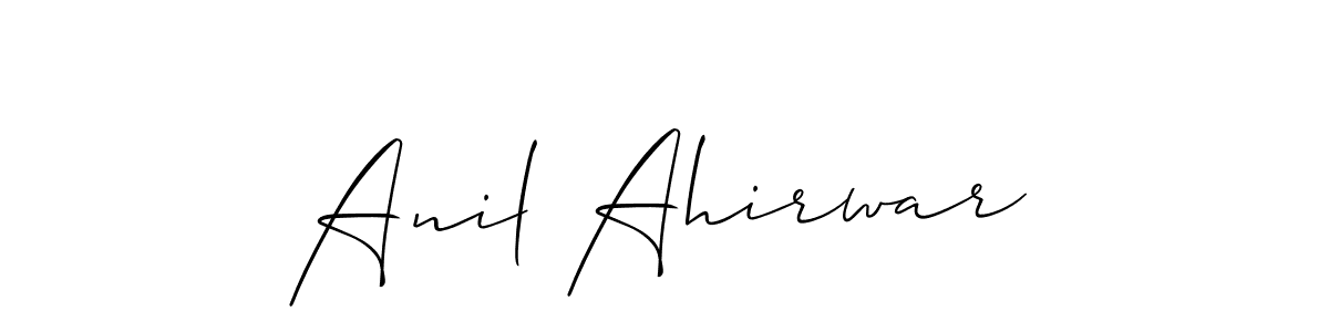 if you are searching for the best signature style for your name Anil Ahirwar. so please give up your signature search. here we have designed multiple signature styles  using Allison_Script. Anil Ahirwar signature style 2 images and pictures png