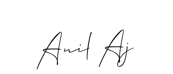 It looks lik you need a new signature style for name Anil Aj. Design unique handwritten (Allison_Script) signature with our free signature maker in just a few clicks. Anil Aj signature style 2 images and pictures png