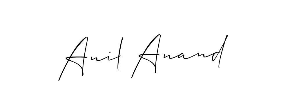 Anil Anand stylish signature style. Best Handwritten Sign (Allison_Script) for my name. Handwritten Signature Collection Ideas for my name Anil Anand. Anil Anand signature style 2 images and pictures png