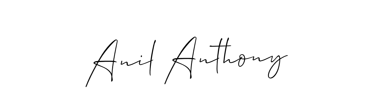 Also You can easily find your signature by using the search form. We will create Anil Anthony name handwritten signature images for you free of cost using Allison_Script sign style. Anil Anthony signature style 2 images and pictures png