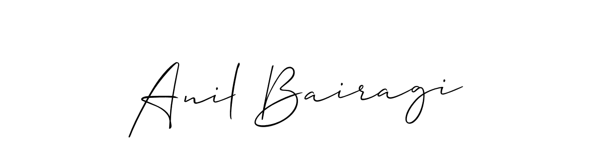 Anil Bairagi stylish signature style. Best Handwritten Sign (Allison_Script) for my name. Handwritten Signature Collection Ideas for my name Anil Bairagi. Anil Bairagi signature style 2 images and pictures png