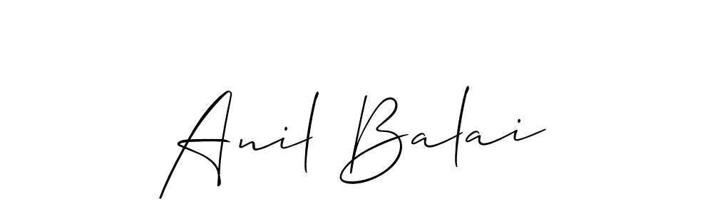 How to make Anil Balai name signature. Use Allison_Script style for creating short signs online. This is the latest handwritten sign. Anil Balai signature style 2 images and pictures png