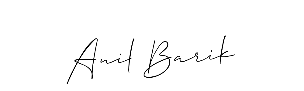It looks lik you need a new signature style for name Anil Barik. Design unique handwritten (Allison_Script) signature with our free signature maker in just a few clicks. Anil Barik signature style 2 images and pictures png