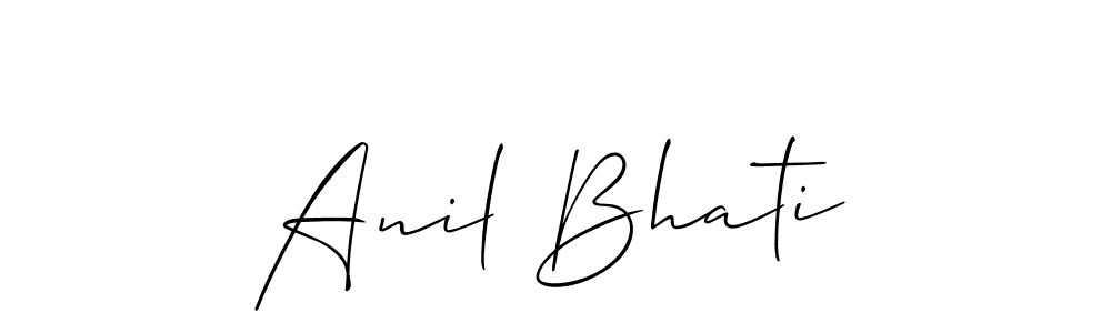 Best and Professional Signature Style for Anil Bhati. Allison_Script Best Signature Style Collection. Anil Bhati signature style 2 images and pictures png