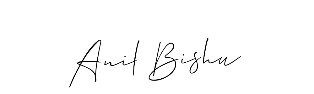 This is the best signature style for the Anil Bishu name. Also you like these signature font (Allison_Script). Mix name signature. Anil Bishu signature style 2 images and pictures png