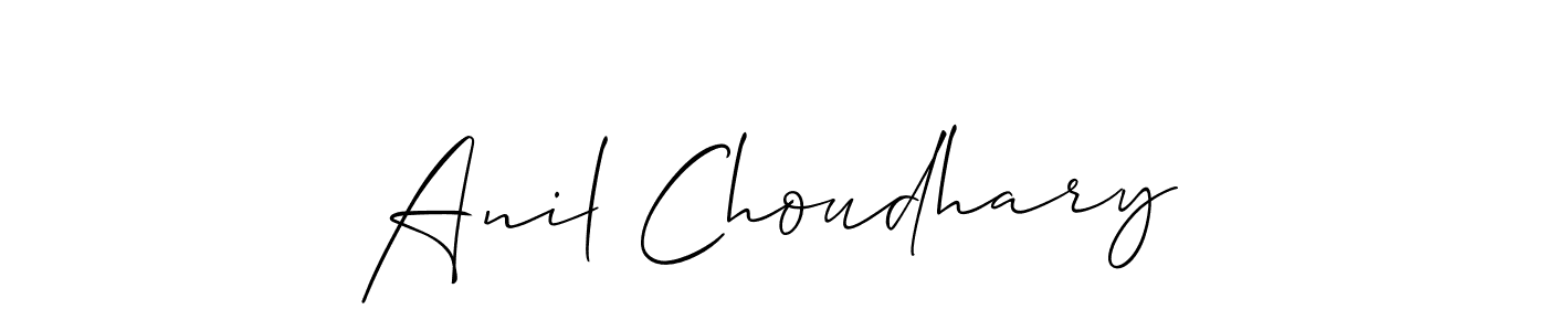 Anil Choudhary stylish signature style. Best Handwritten Sign (Allison_Script) for my name. Handwritten Signature Collection Ideas for my name Anil Choudhary. Anil Choudhary signature style 2 images and pictures png