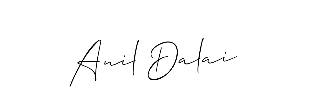 Also we have Anil Dalai name is the best signature style. Create professional handwritten signature collection using Allison_Script autograph style. Anil Dalai signature style 2 images and pictures png