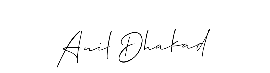 Make a beautiful signature design for name Anil Dhakad. Use this online signature maker to create a handwritten signature for free. Anil Dhakad signature style 2 images and pictures png