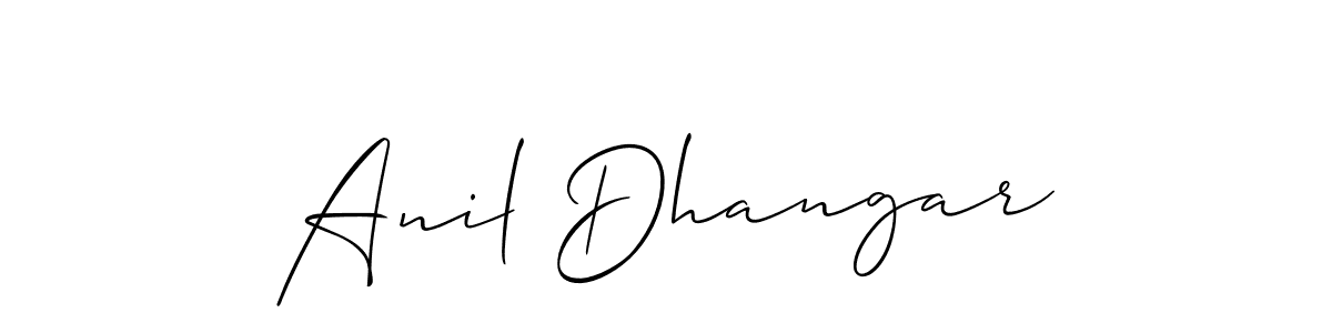 The best way (Allison_Script) to make a short signature is to pick only two or three words in your name. The name Anil Dhangar include a total of six letters. For converting this name. Anil Dhangar signature style 2 images and pictures png